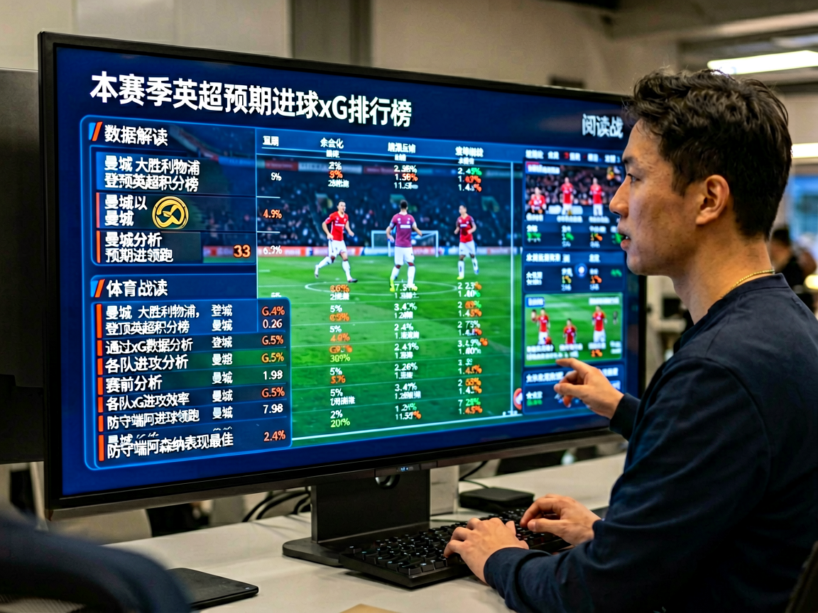 体育数据分析屏幕展示比赛统计图表和球员表现数据